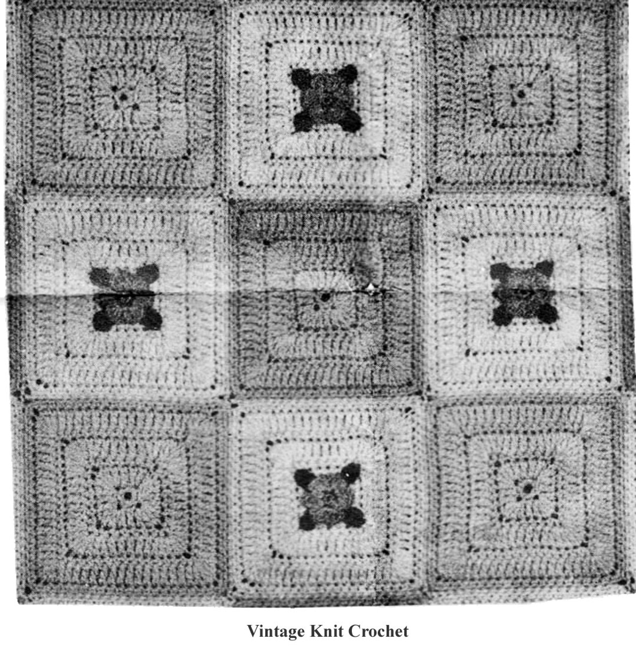 Crochet Baby Blanket Pattern Illustration
