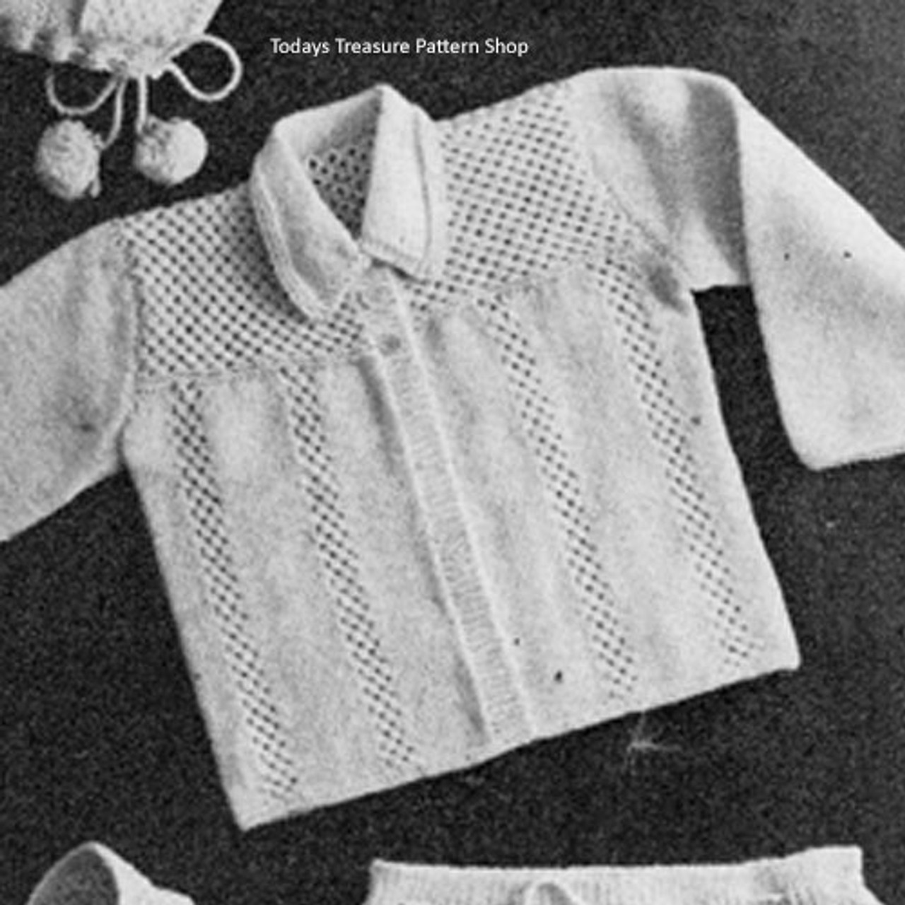 Baby Boy Knitted Jacket Pattern 