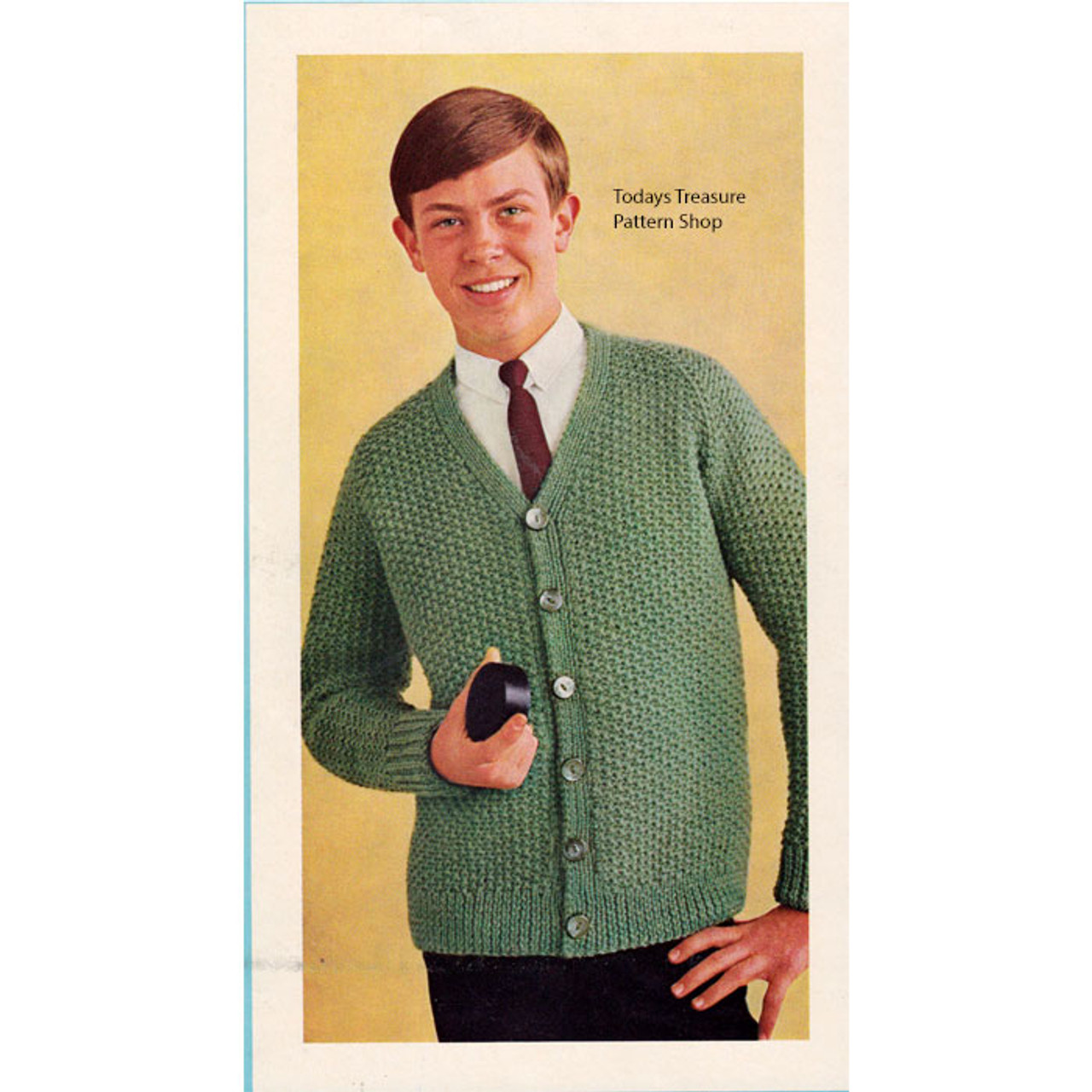 Boys Cardigan, Easy Knitting Pattern 