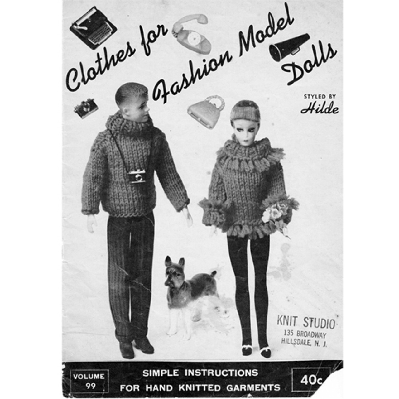 Barbie Clothes Knitting Pattern Book 99 From Hilde Fuchs