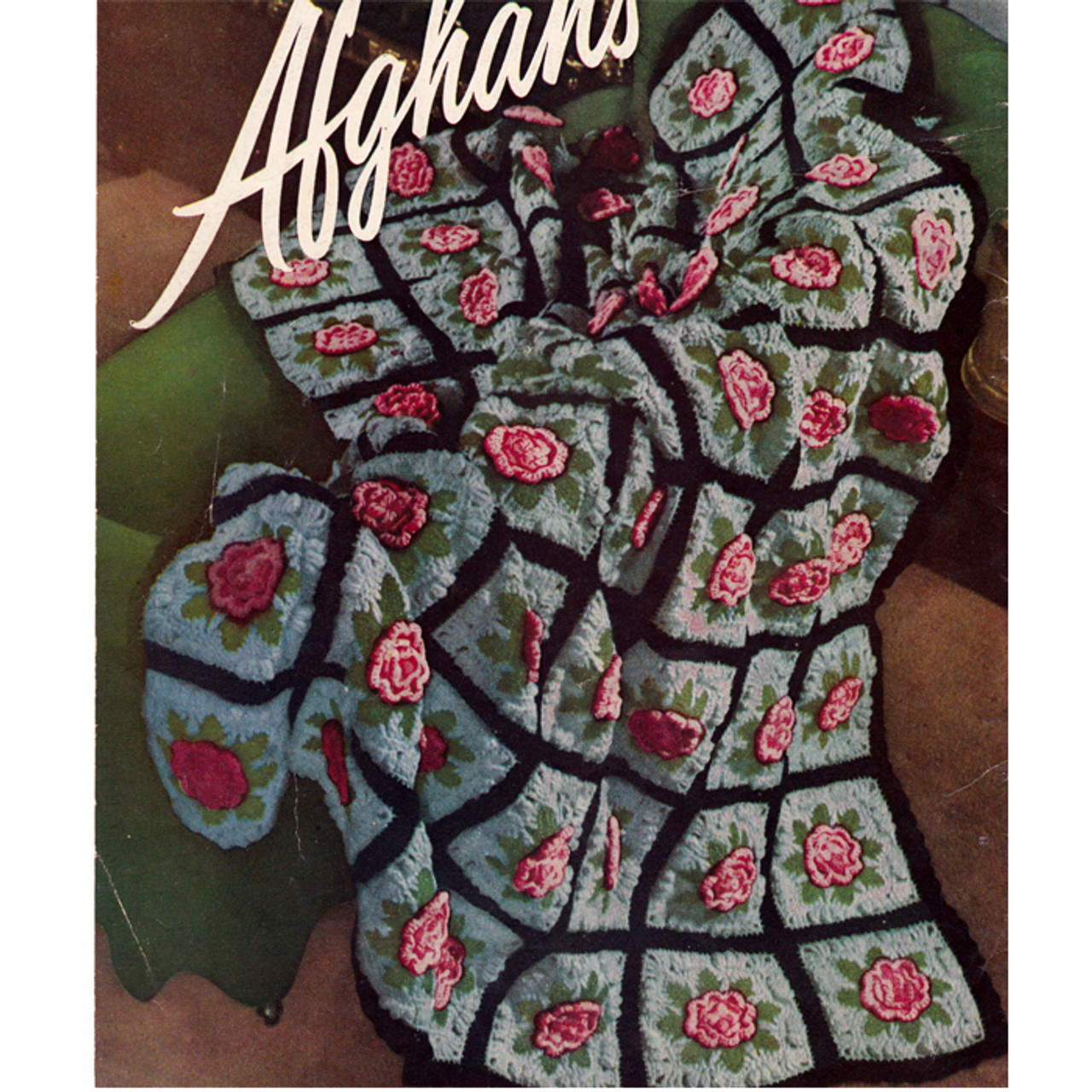 Floral Afghan Crochet Pattern, Charleston Garden