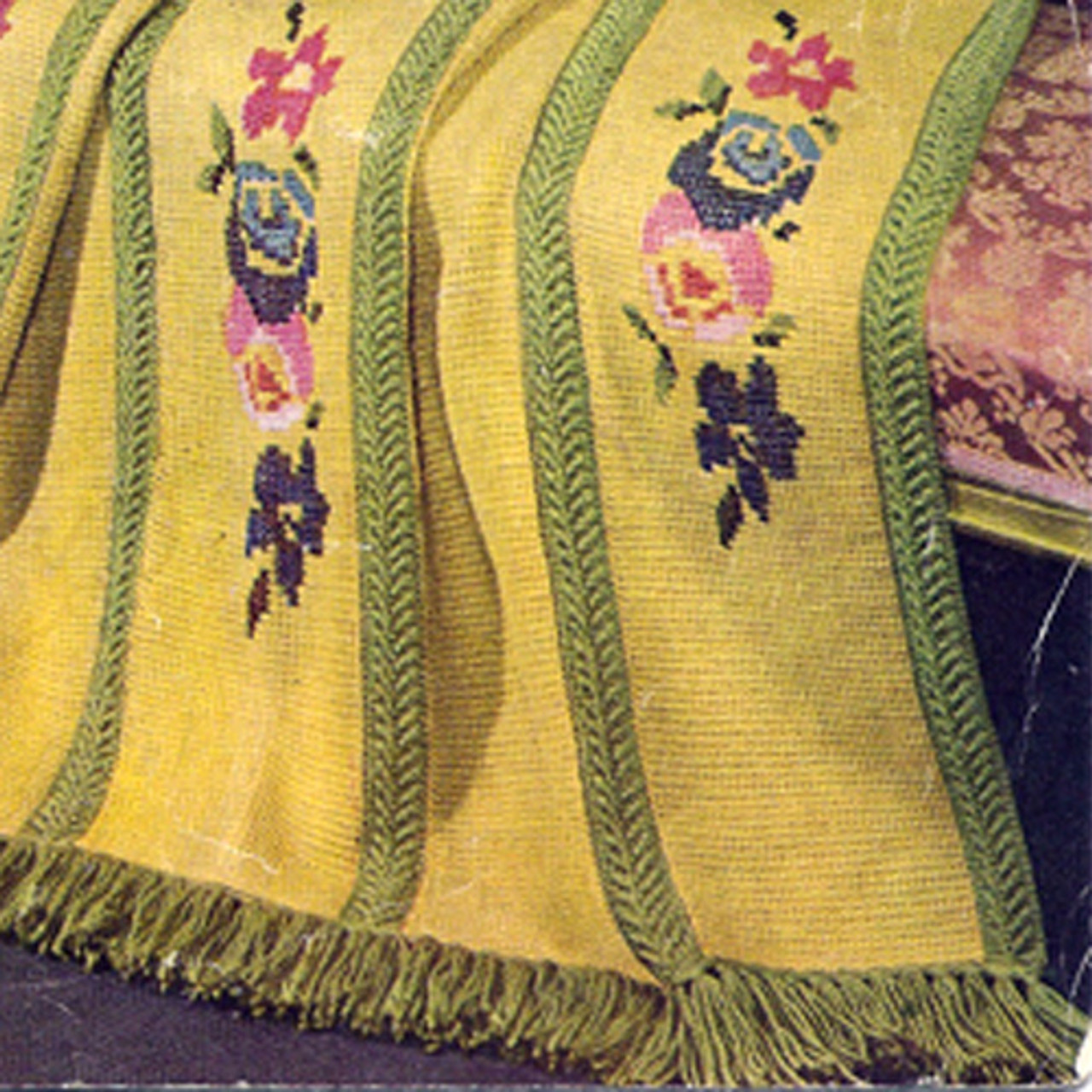 Vintage Flower Garden Afghan Crochet Pattern 