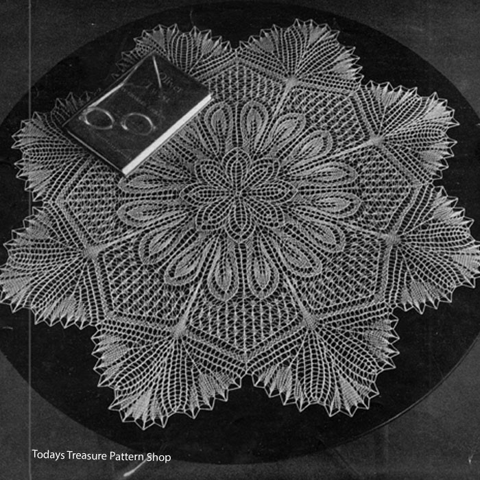 MARION Vintage CROCHET LACE TOP ブラック