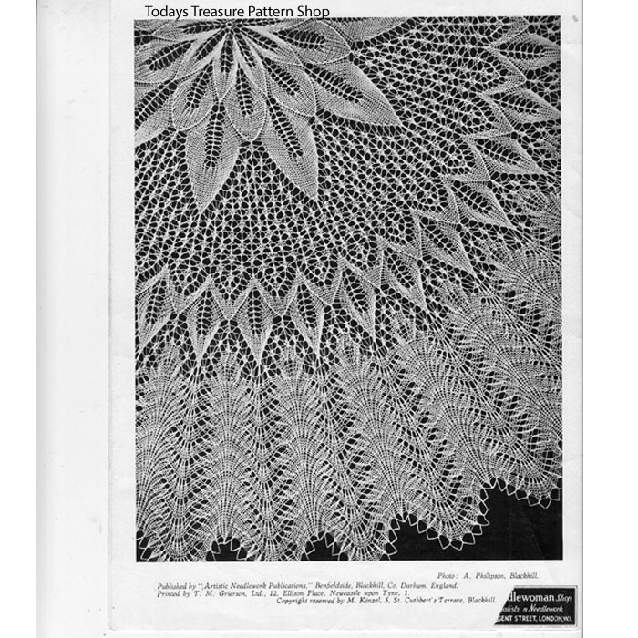 Etoile de Paon, Knitted Viennese Lace, ANP No 1