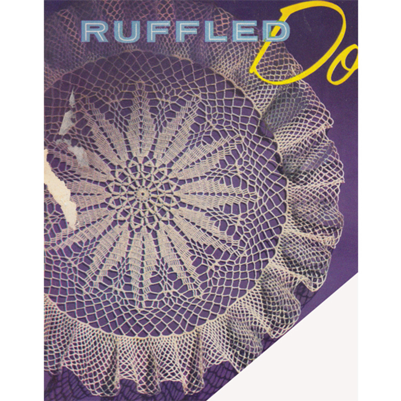 Vintage Ruffled Poinsettia Doily Crochet Pattern 
