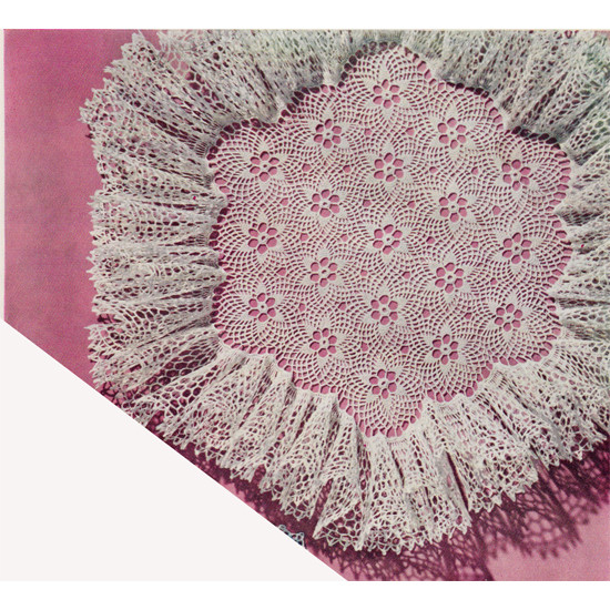 Crocheted Bride Bouquet Ruffled Doily Pattern