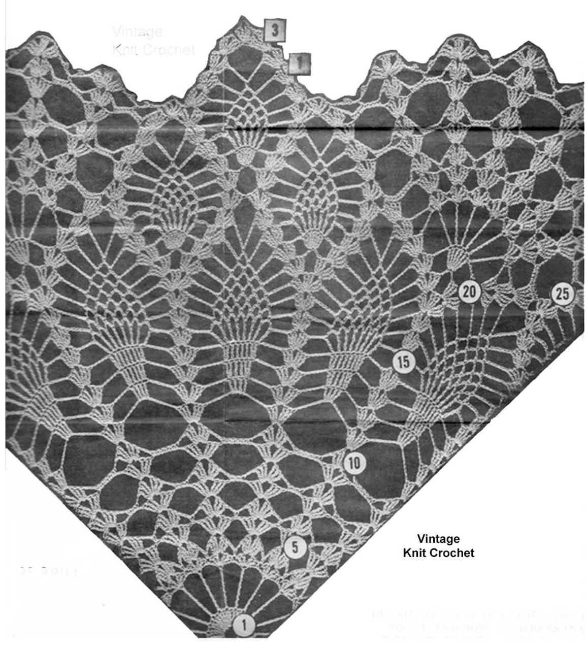 Pineapple Cloth Doily Pattern. Laura Wheeler 414