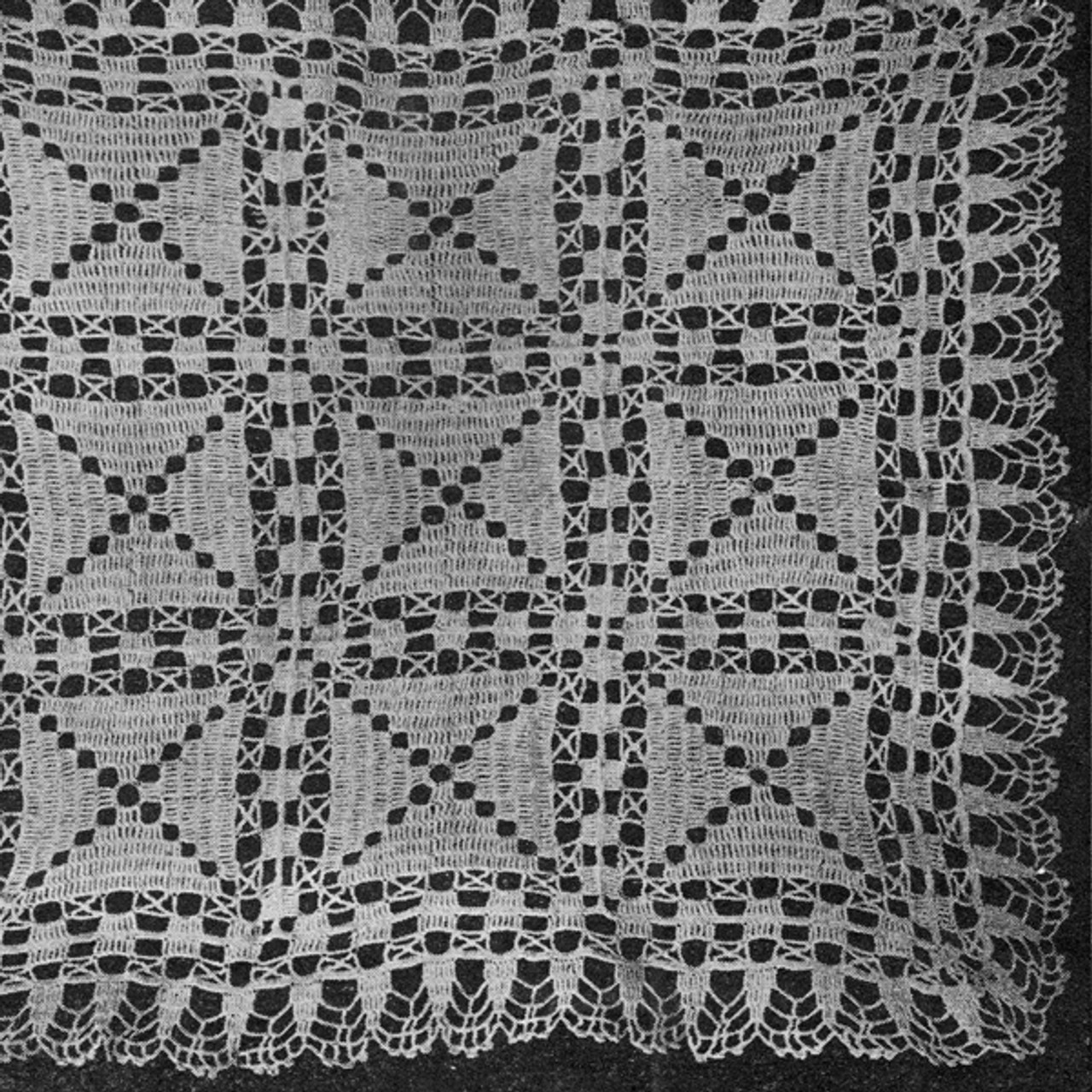 Crochet Square Pattern for Chair Back 