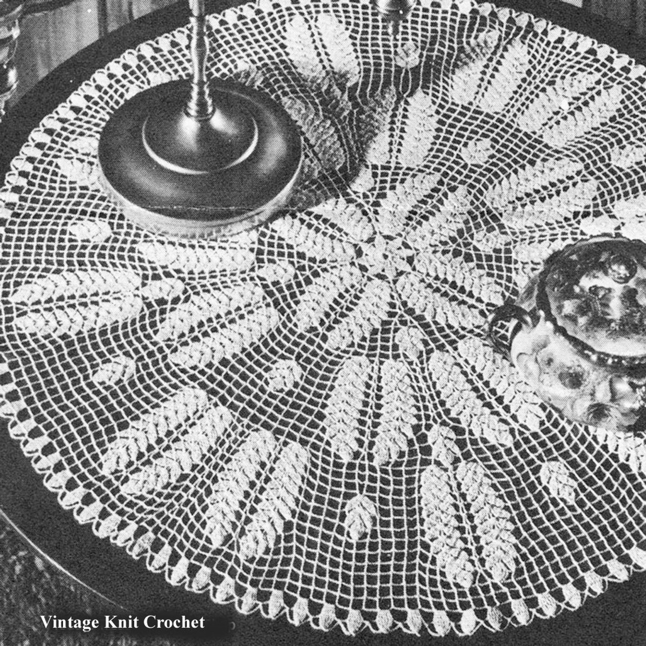 Crochet Doily Pattern No C-686, Crochet 20th Century Doily