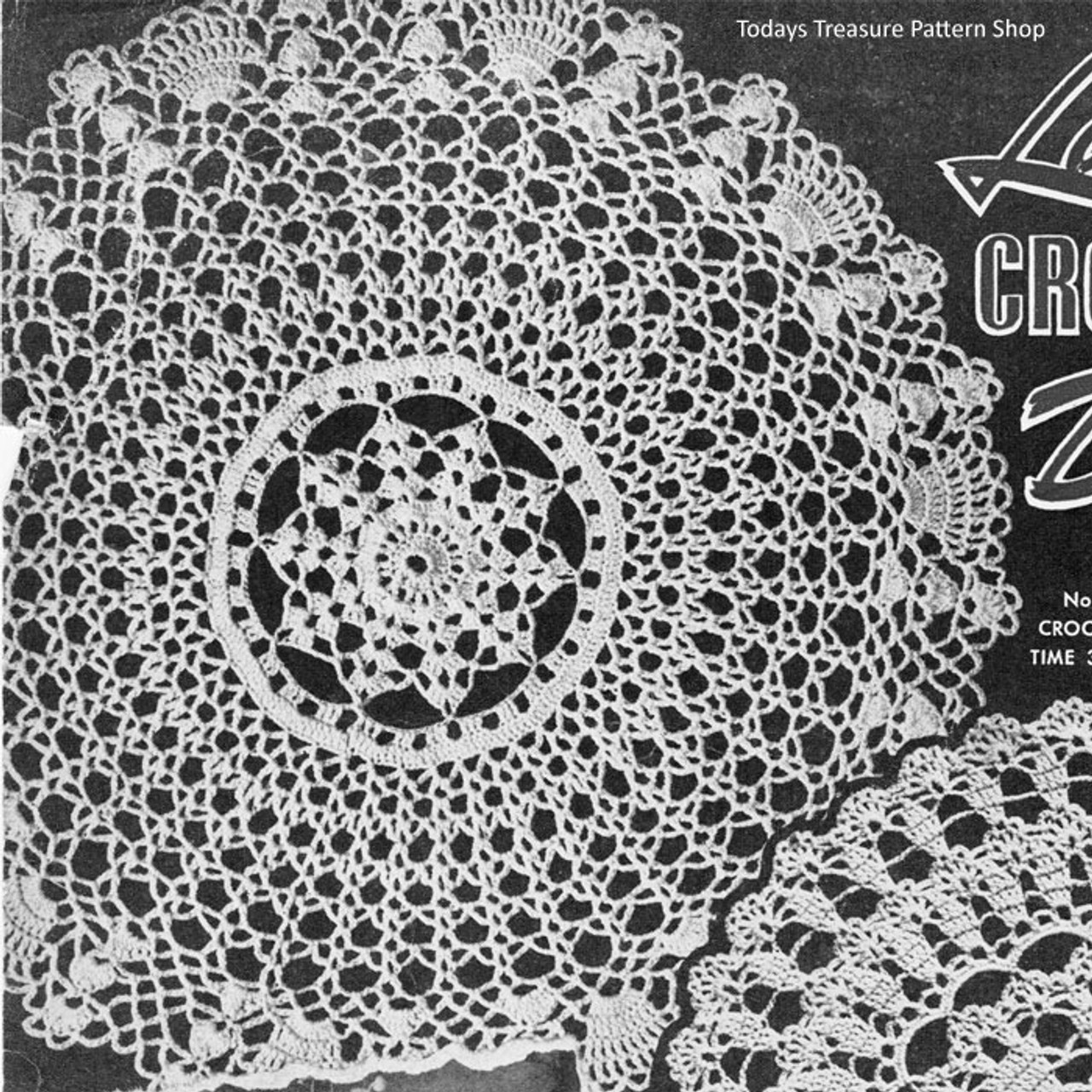 Vintage Crocheted Doilies Pattern 