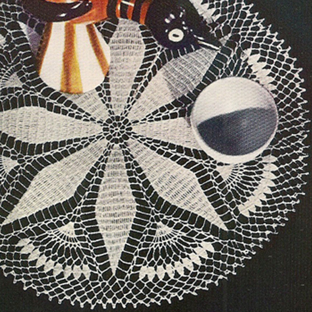 Crocheted Sundial Doily Pattern 