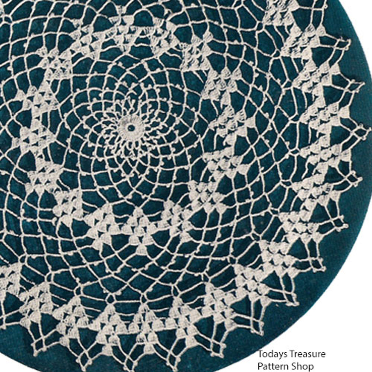 Picot Crocheted Doily Pattern, American Thread