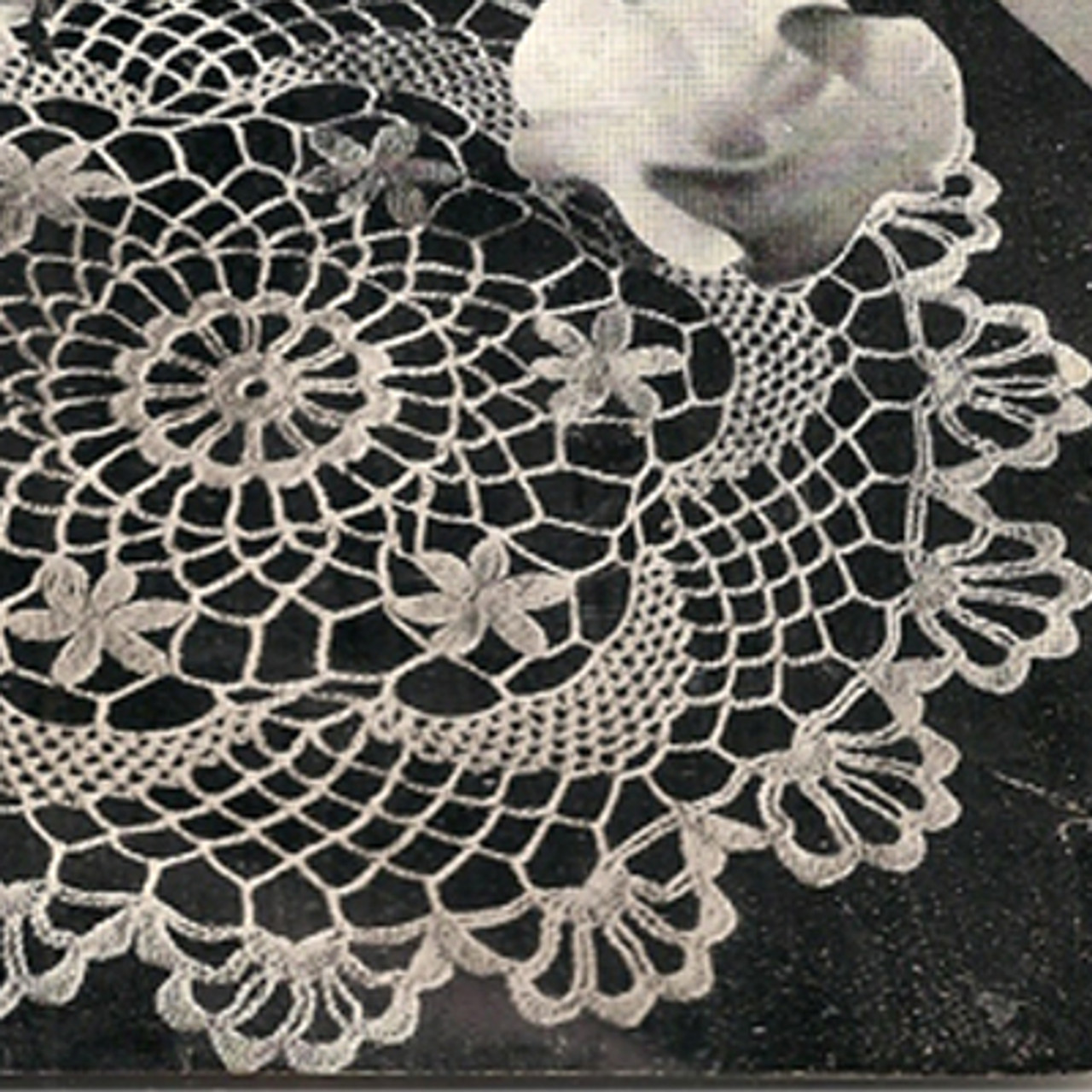 Scalloped Shell Doily Crochet Pattern 