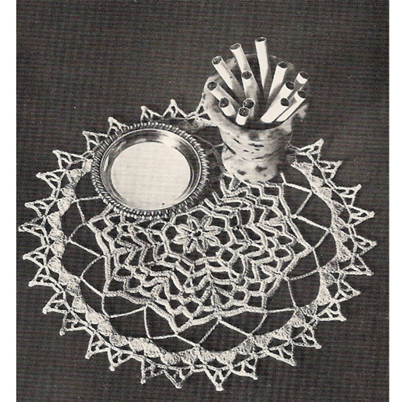 Coats & Clark's Forest Pool Crochet Doily Pattern 