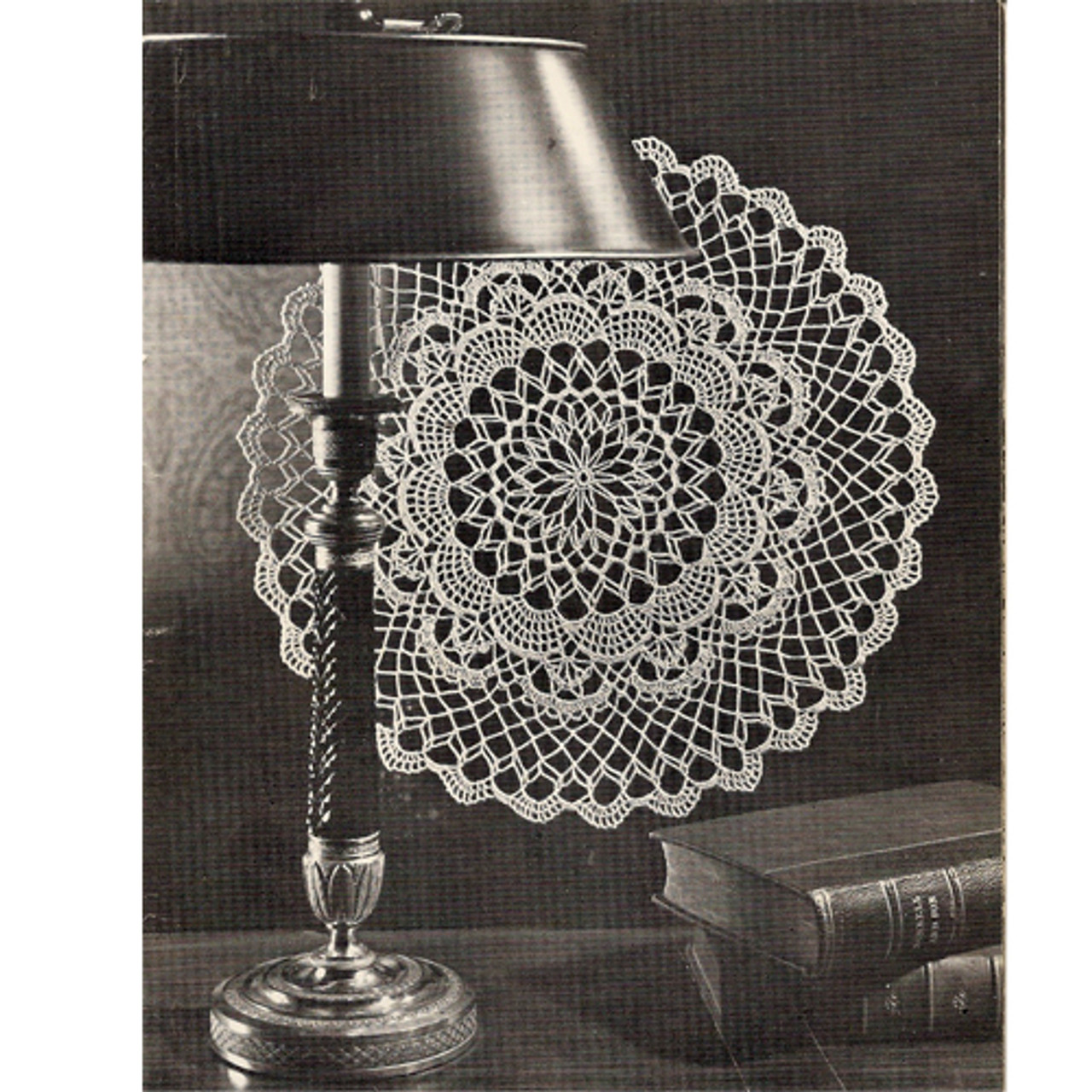Deep Lagoon Vintage Crochet Doily Pattern 