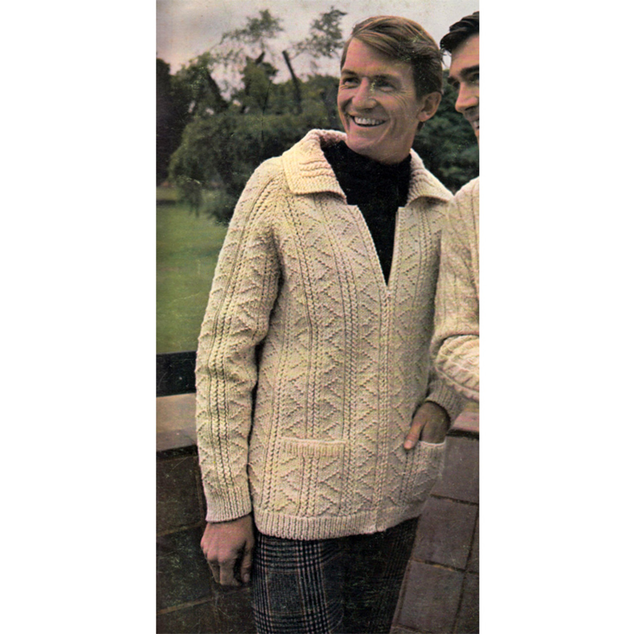 Bernat Mans Knitted Jacket Pattern