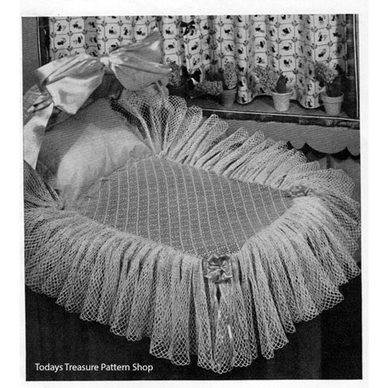 Crocheted Bassinet Skirt Pattern 