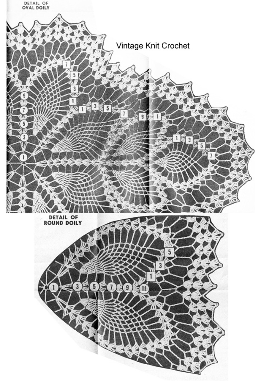 Pineapple Doilies Pattern Illustration for Design 7274