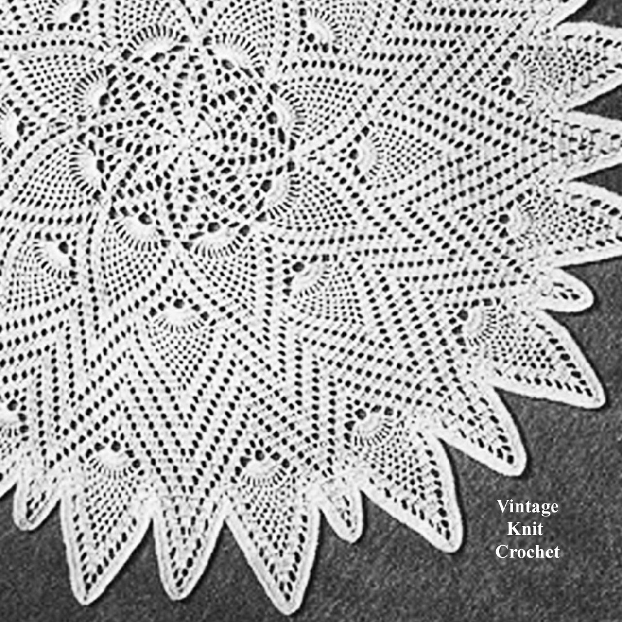 Sunburst Crochet Centerpiece Doily Pattern 