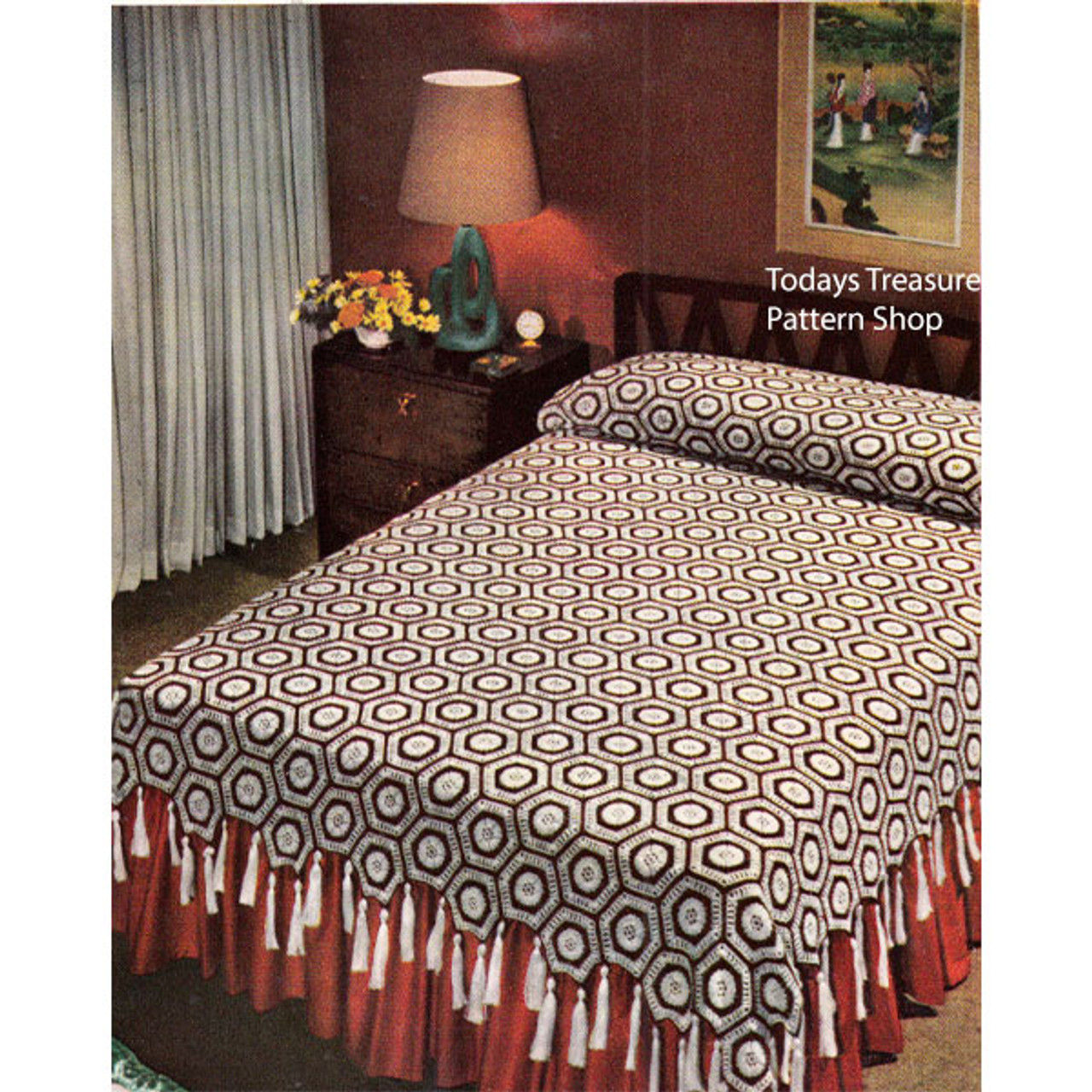 Vintage Texas Modern Bedspread Crochet Pattern