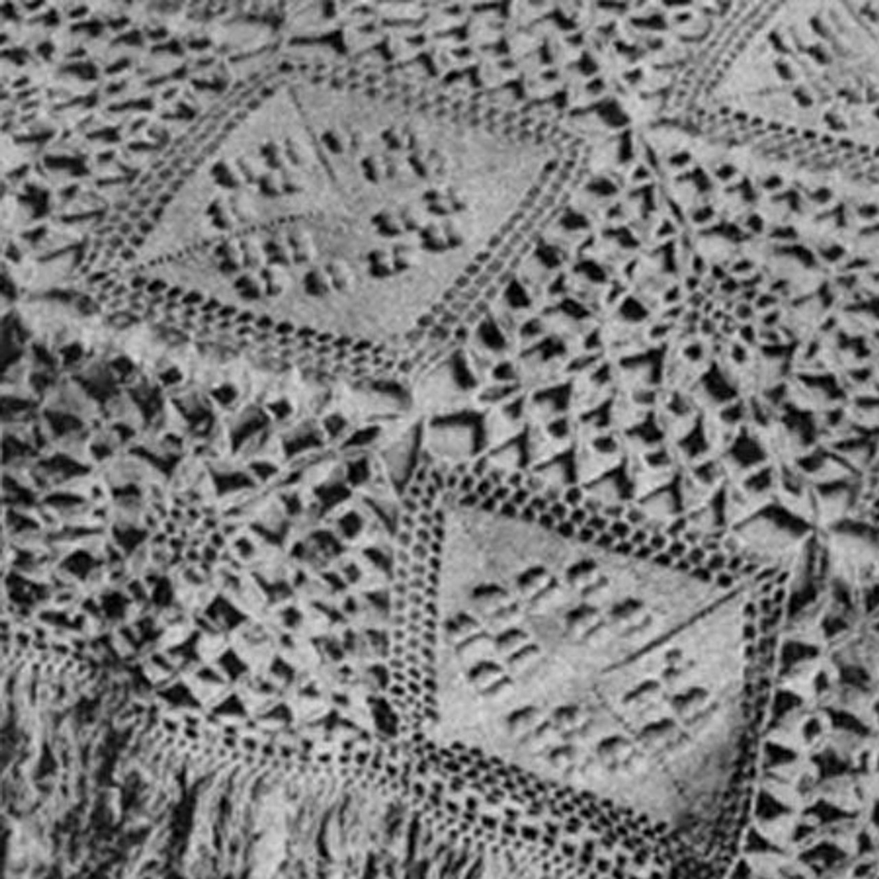 Vintage Flower Bedspread Crochet Pattern with Popcorns