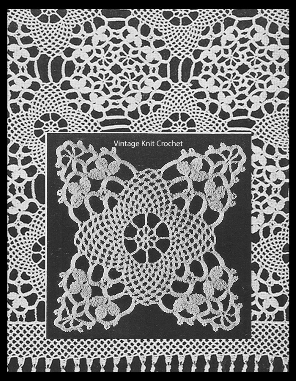 Crochet Bedspread Pattern,  Vintage Armenian Lace