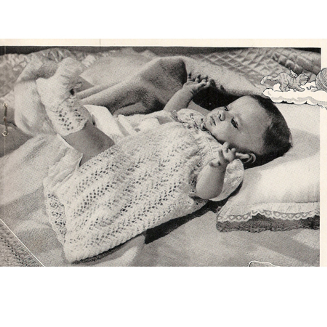 Baby Crochet Gown Layette Pattern 