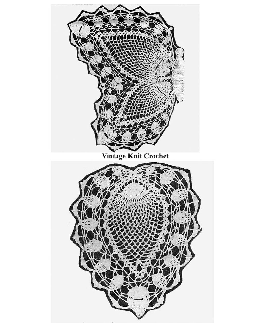 Crocheted Butterfly pattern Illustration No 5155