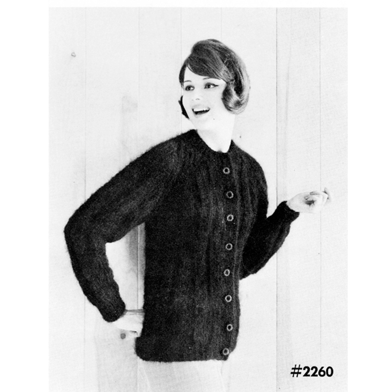 Soft Mohair Cardigan Sweater Knitting Pattern