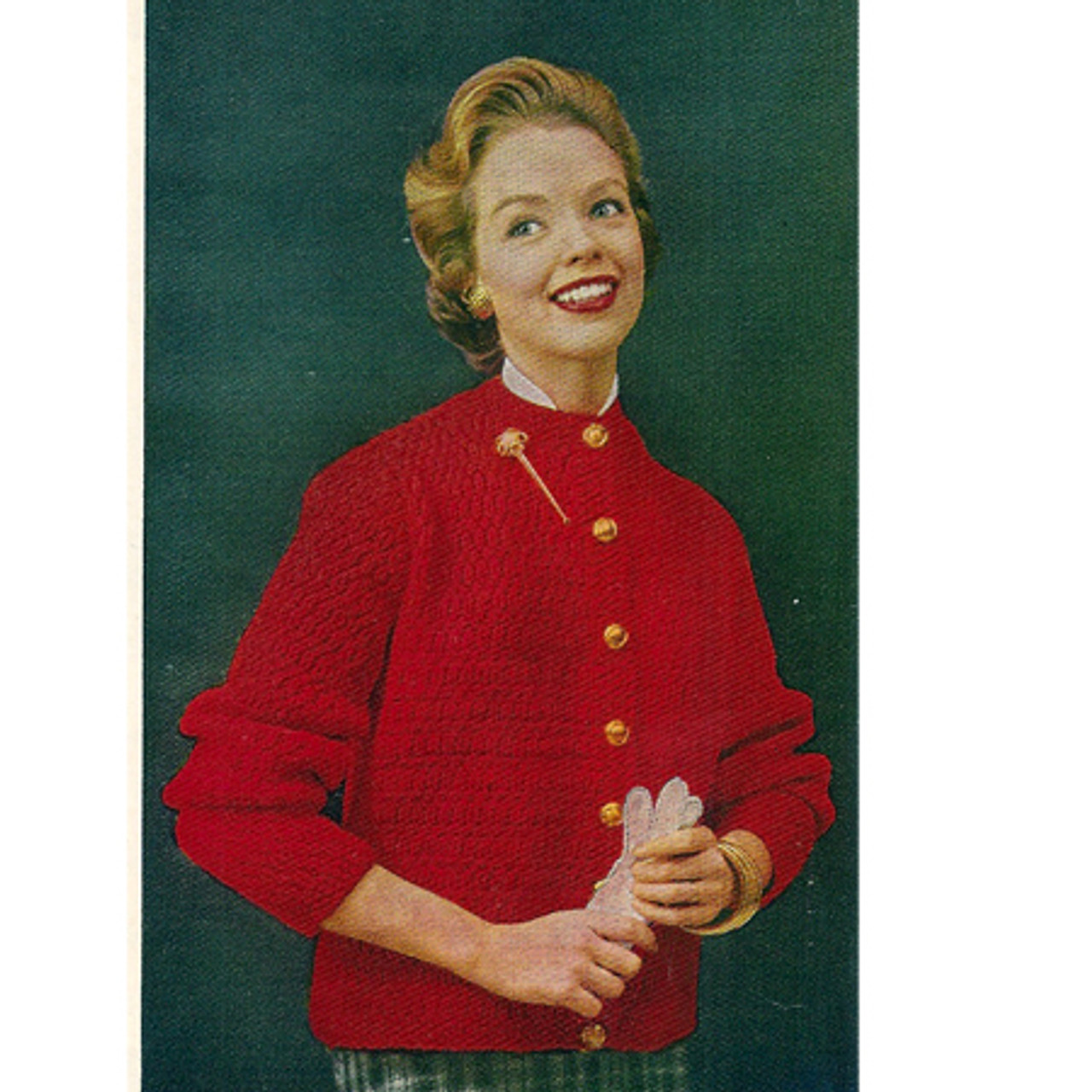 Bulky Knit Cardigan Pattern with Three Quarter Sleeves