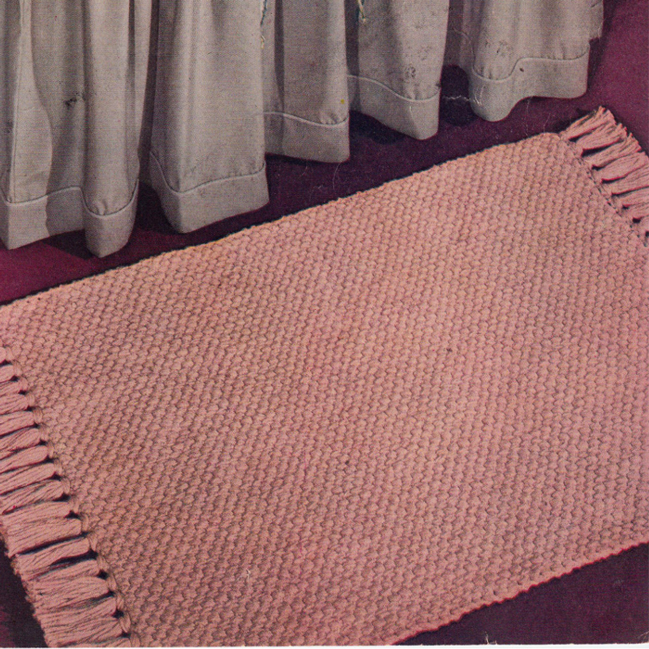 Crochet Area Rug Pattern, Basket Weave