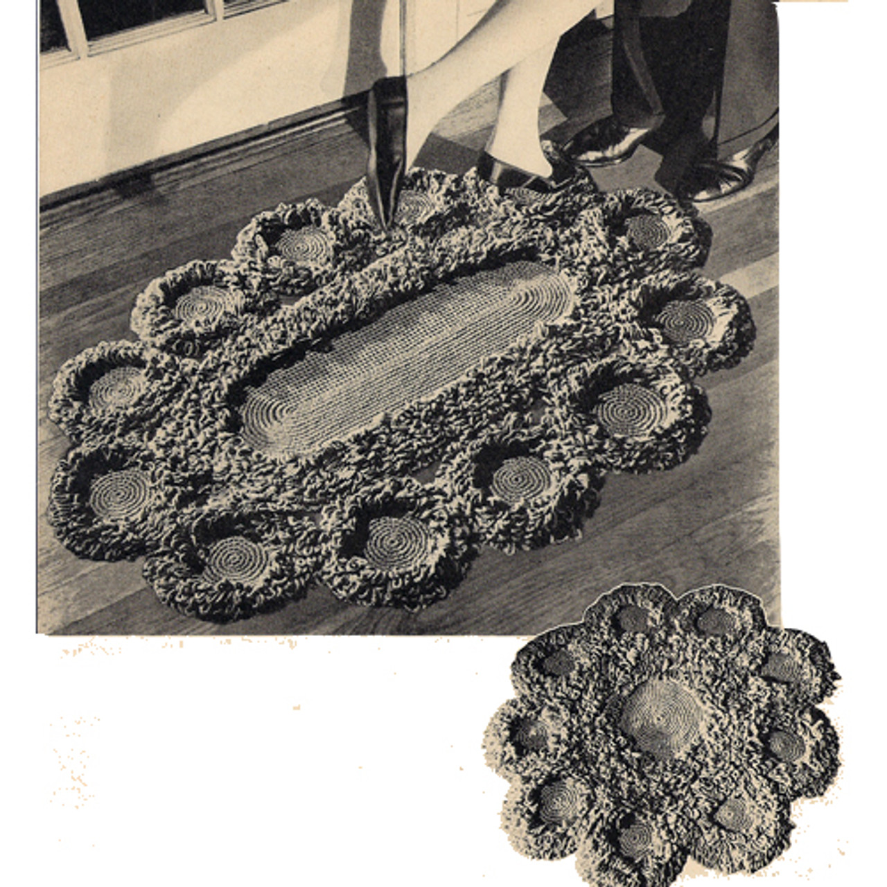 Circle Medallion Crochet Rug Pattern