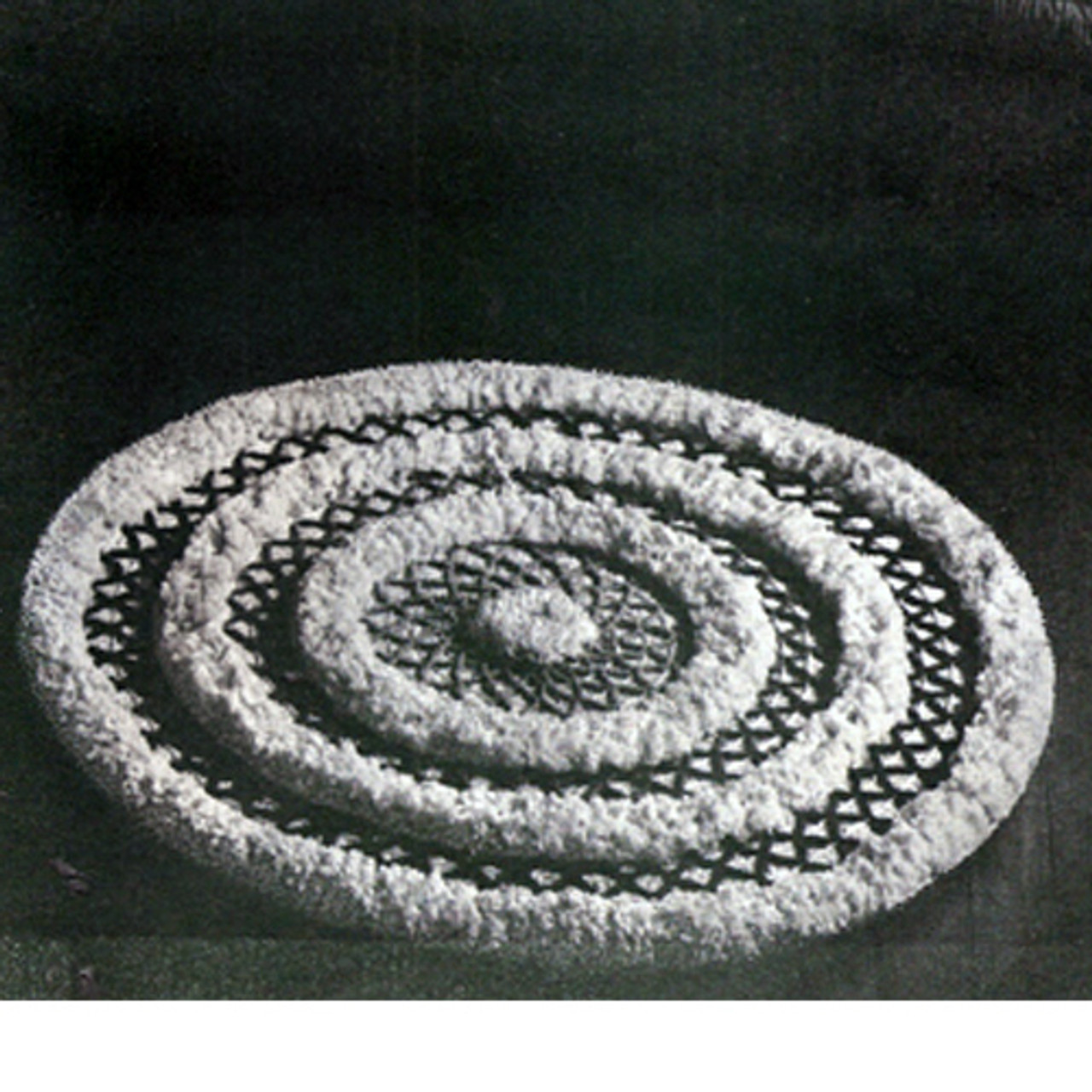 Round Puff Ball Crochet Rug pattern