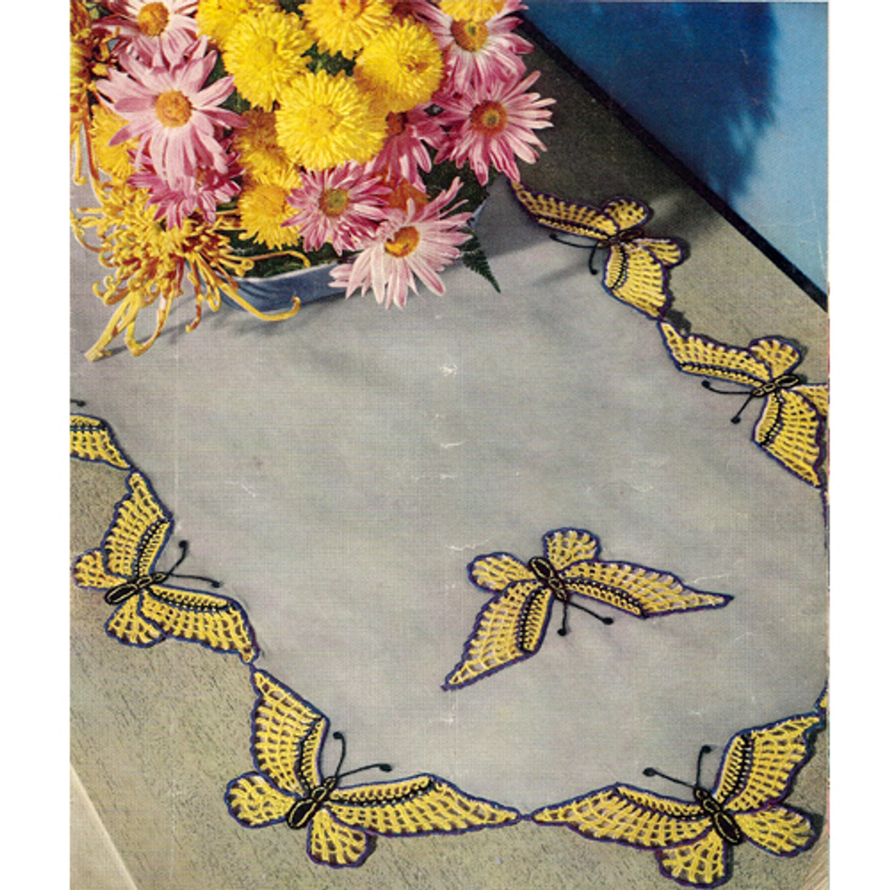 Crochet Butterfly Runner Pattern from Coats & Clarks