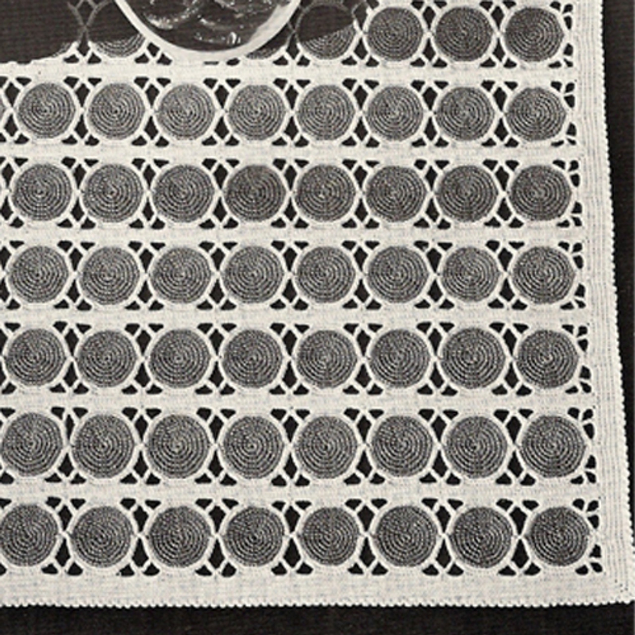 Crochet Place Mats Pattern of Circle Medallions