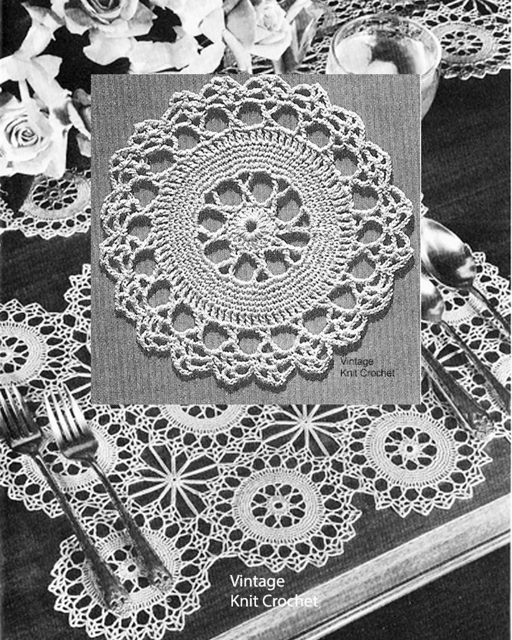 Vintage Crochet Star Motif Pattern, 4-1/2 inches