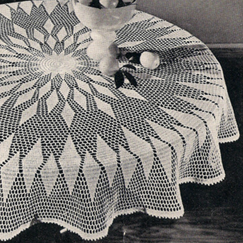Rectangular Crochet Tablecloth Pattern Crochet Tablecloth Pattern White Rectangular Handmade Crochet