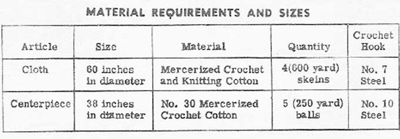 Large Round Pineapple Table Cloth Crochet Pattern Design 7014