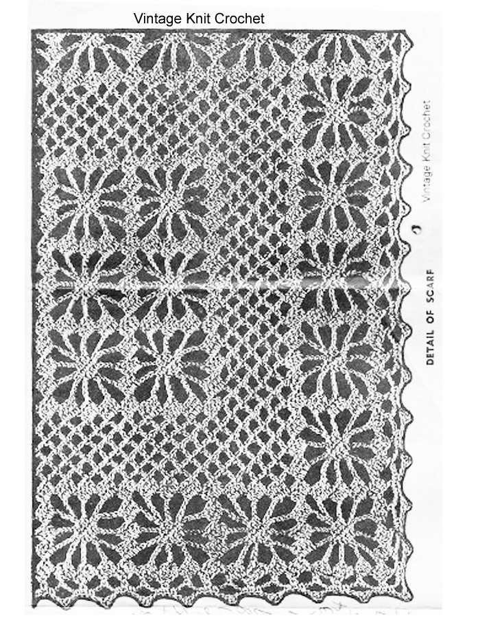 Spider  Crocheted Runner Mat Pattern, Mail Order Design 802