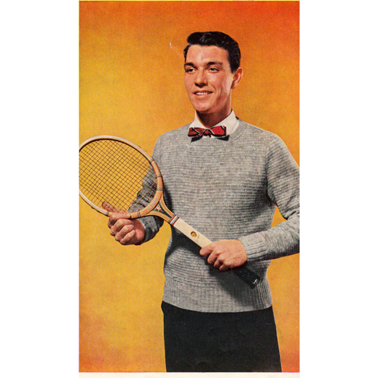 Crocheted Pullover Men's Pattern, Vintage 1960s