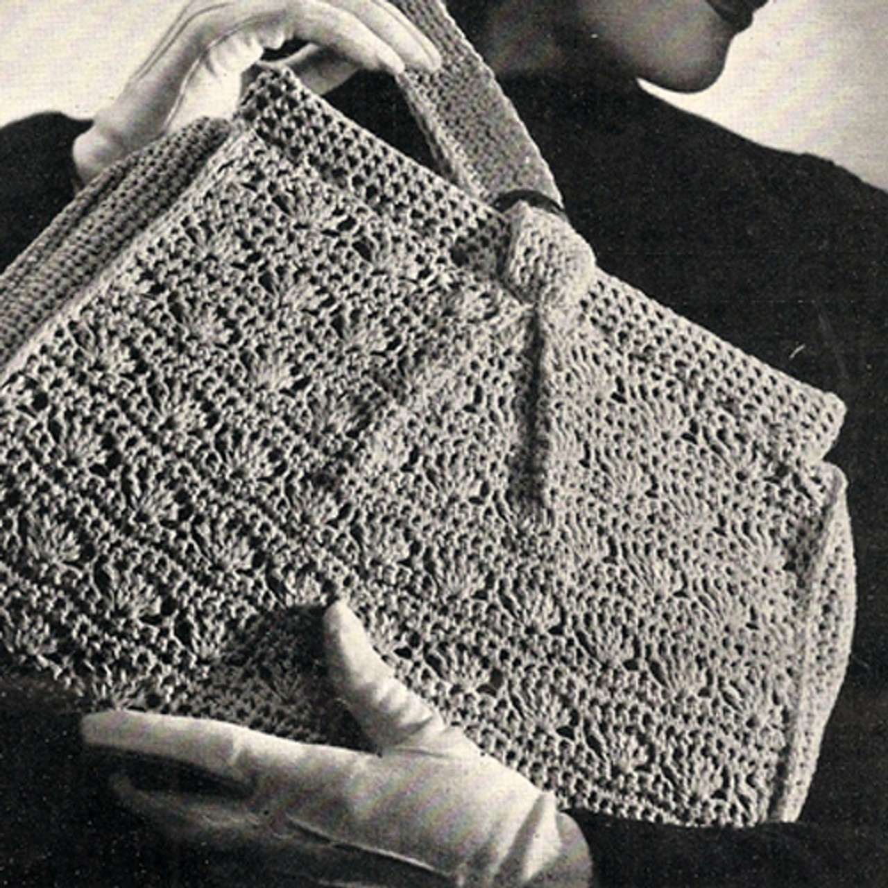 Vintage Crochet Shell Handbag Pattern