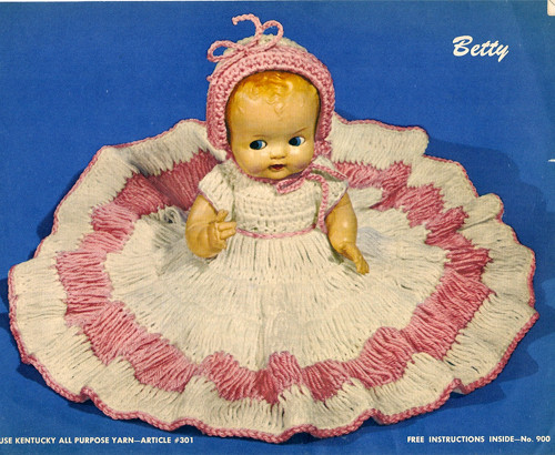 free vintage crochet doll dress patterns Studio Create: FREE CROCHET PATTERN: Vintage Style 12" Baby Doll Dress