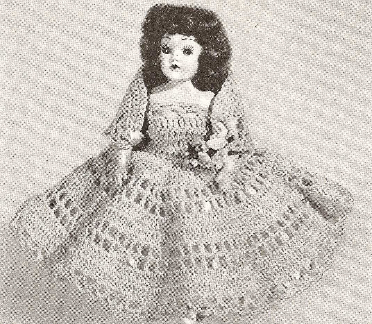 Doreen 104 Knit Crochet Dresses for 8 inch Doll.