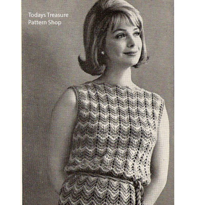 crochet ripple dress pattern Easy Crochet Chevron Summer Dress