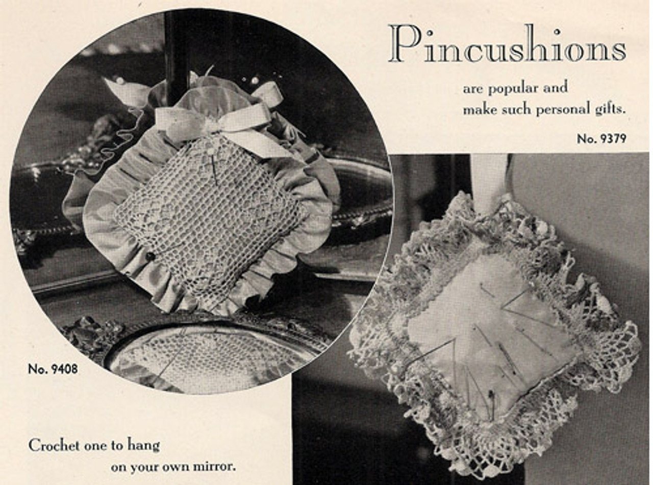 Free Crochet Pattern for Ruffled Pincushions