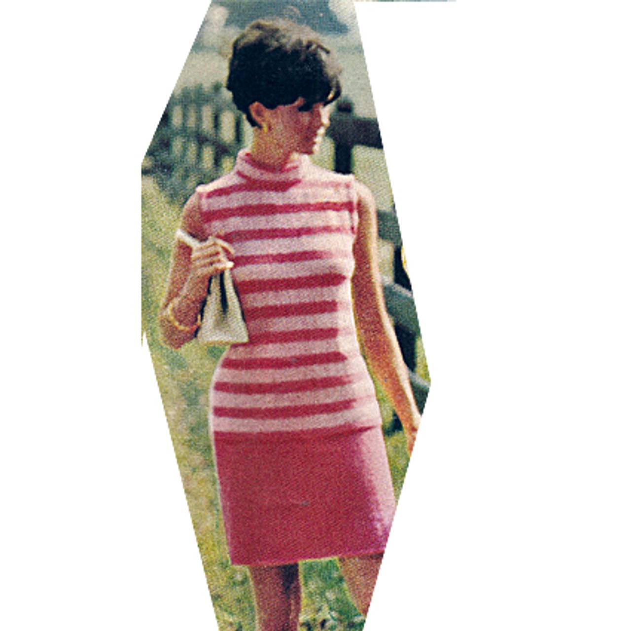 Striped Sleeveless Dress Knitting Pattern