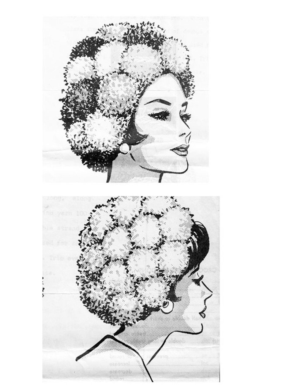 Crochet Hat Pattern with pompoms Mail Order 5462