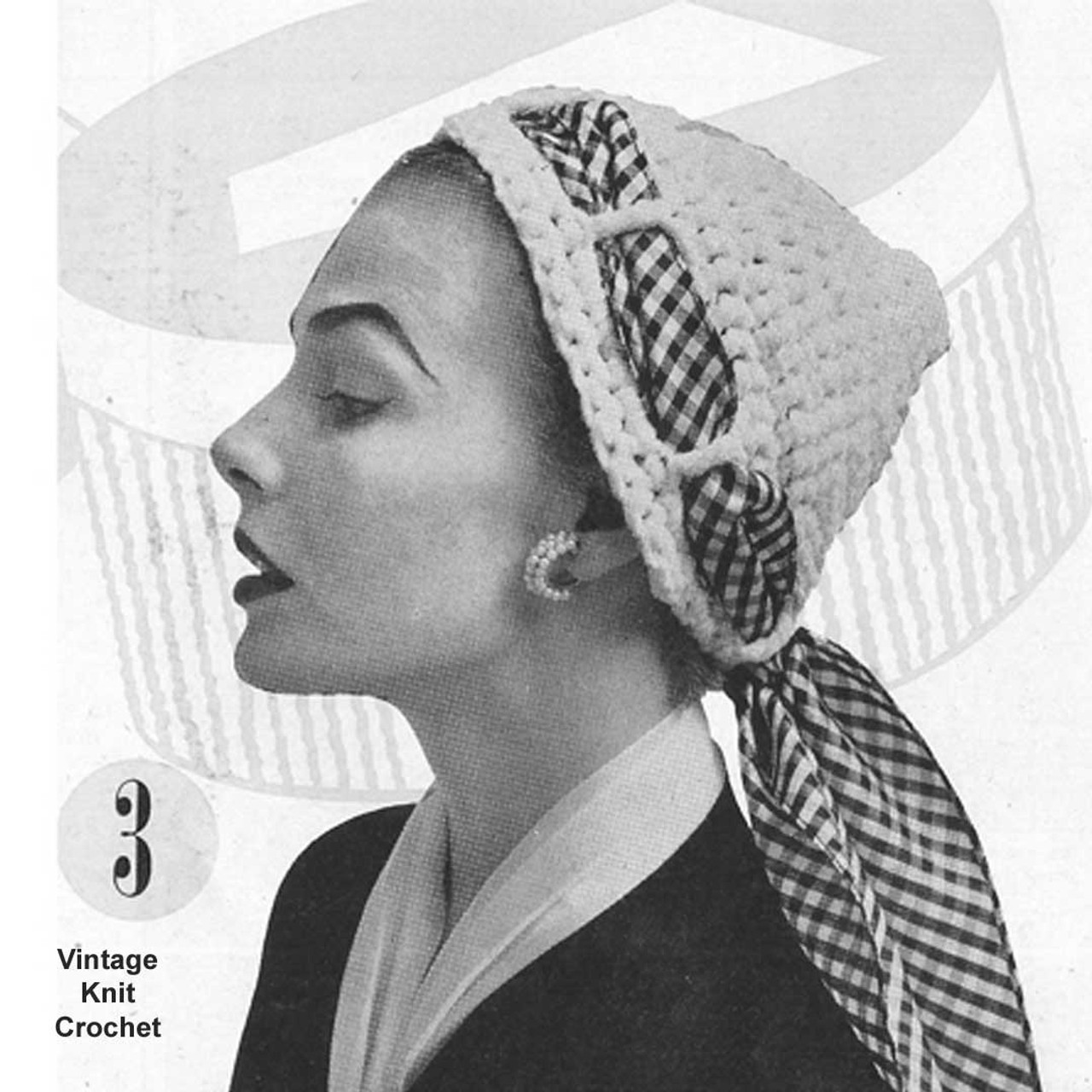 Free Crochet Hat Pattern, Head Scarf 