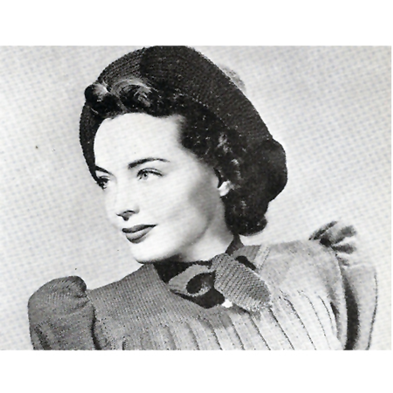 Vintage crocheted bonnet pattern