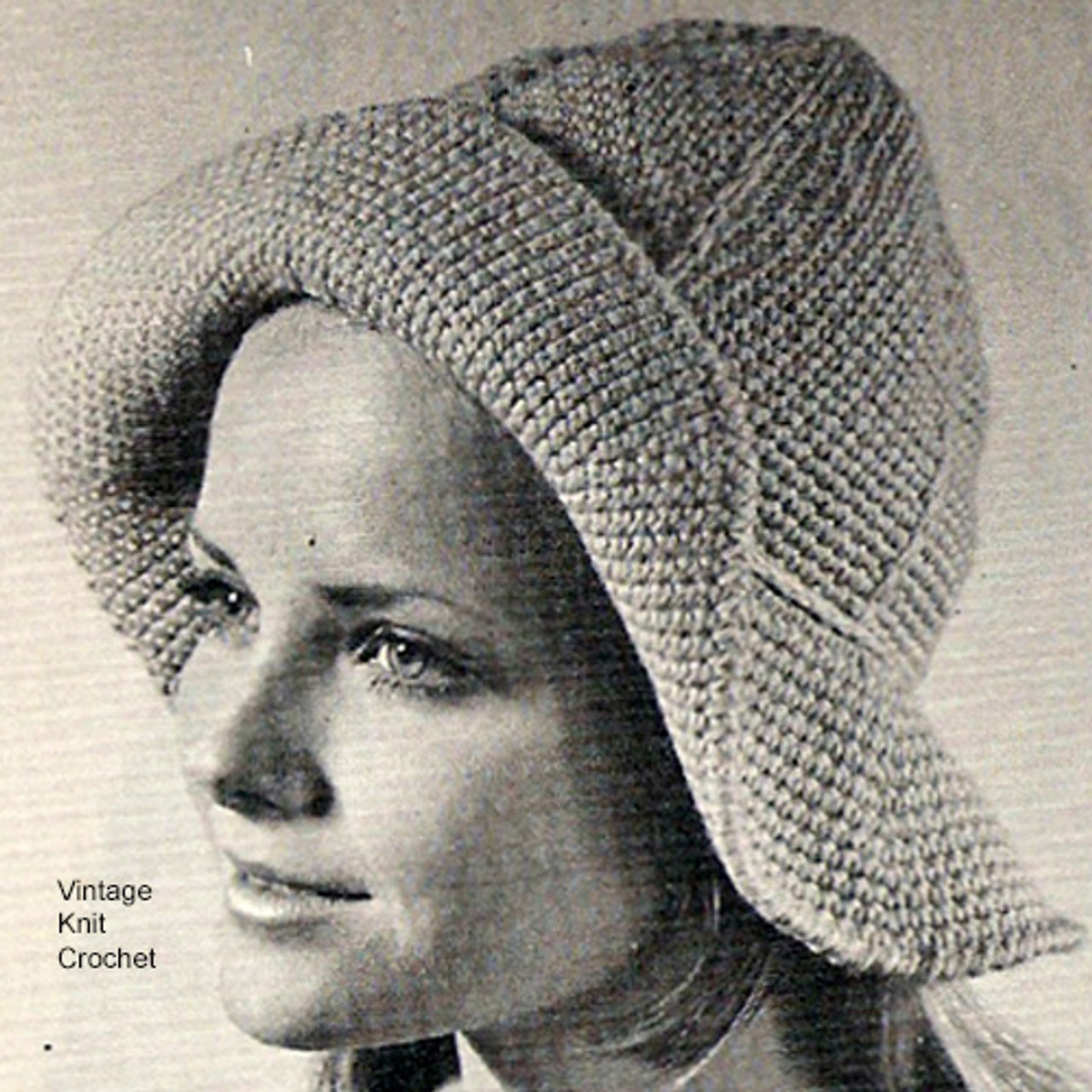 Crochet Floppy Hat Pattern, Wide Brim